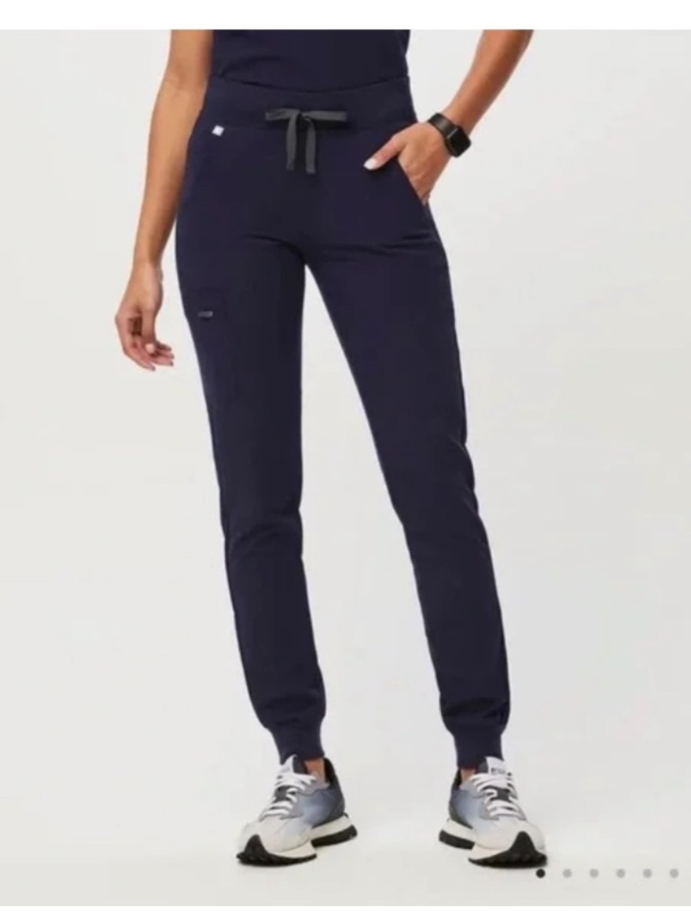 Figs Zamora Jogger Scrub Pants in navy, MP medium petite